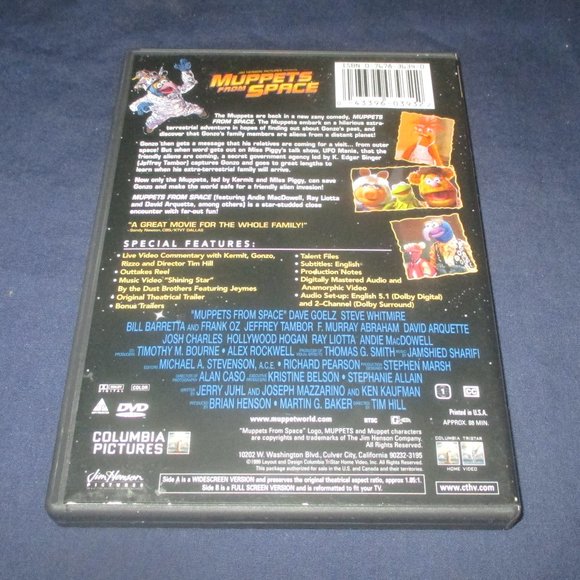 Muppets From Space (DVD, 1999, Double Sided Disc with Widescreen / Full Screen) - Picture 3 of 3